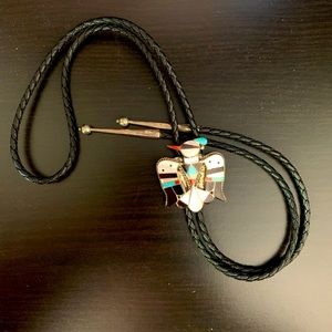 Authentic Handcrafted Zuni Bolo Tie